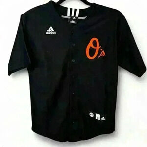 Adidas Chris Davis Baltimore Orioles MLB Boy’s Baseball Jersey Black Size Medium